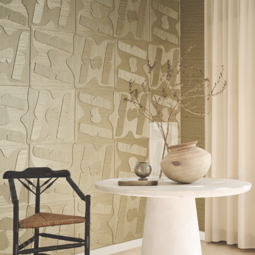 L’élégance du sisal sculpté pour créer du relief.