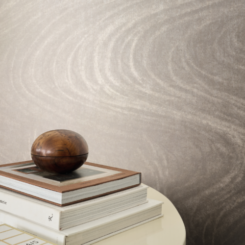 Paysage vaporeux, miroitant doucement en vagues sculptées.